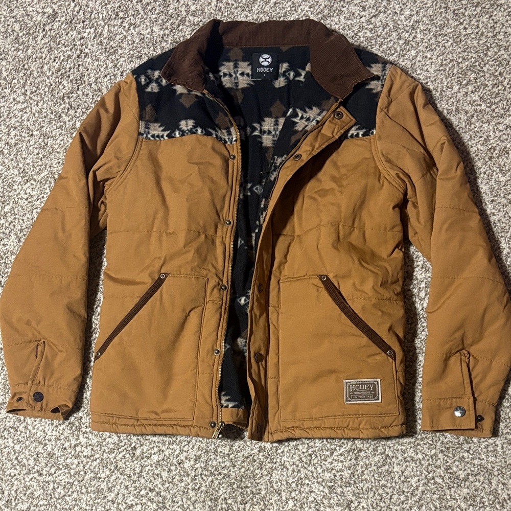 Hooey Men's Tan and Black Lightweight Jacket